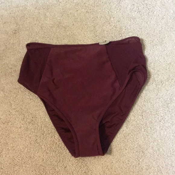 Forever 21 Other - Forever 21 High waisted maroon bathing suit bottom